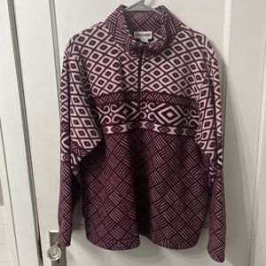 Vintage Alfred Dunner fleece quarter zip